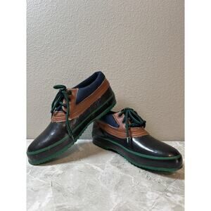 Stormers ThermoLite Insulated Green Tan‎ Black Rain Duck Ankle Sneaker Shoe Sz 8